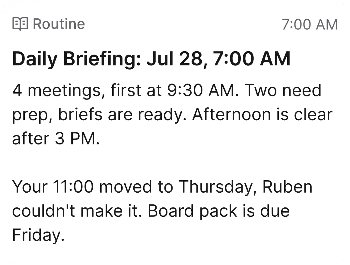 A daily briefing from Okthx